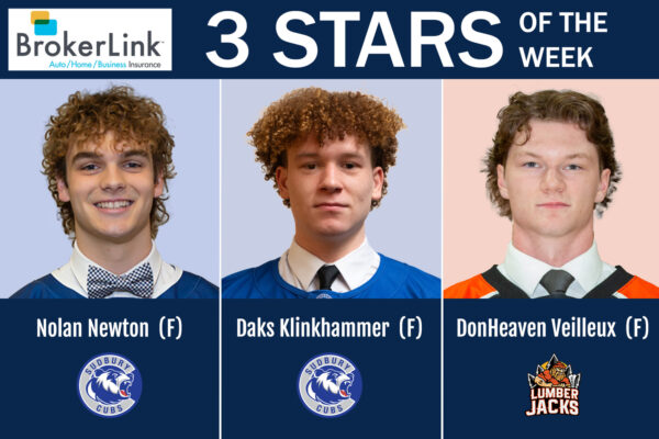 NOJHL names its final BrokerLink Insurance 3 Stars of the Week for 2024-25 season