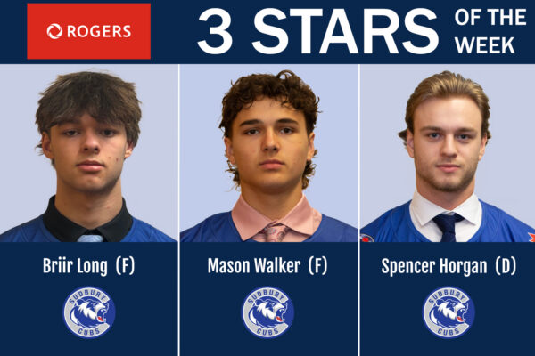 NOJHL names its Rogers 3 Stars of the Week